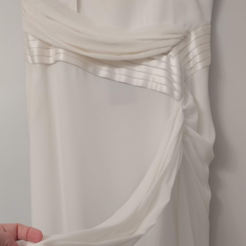 🆕A.B.S. Ivory Sweetheart Formal Dress Gown - Picture 5 of 8